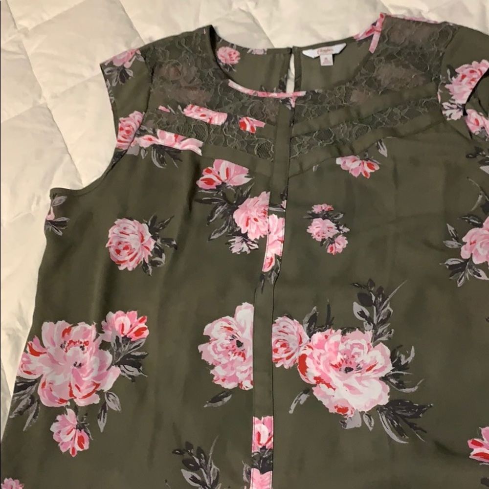 Cap sleeve shirt